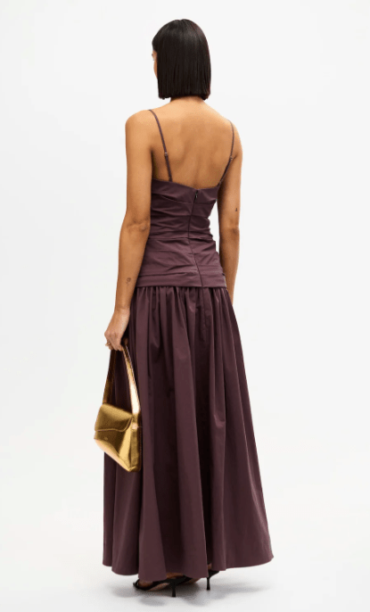 Acler Pembrey Maxi Dress in Cocoa