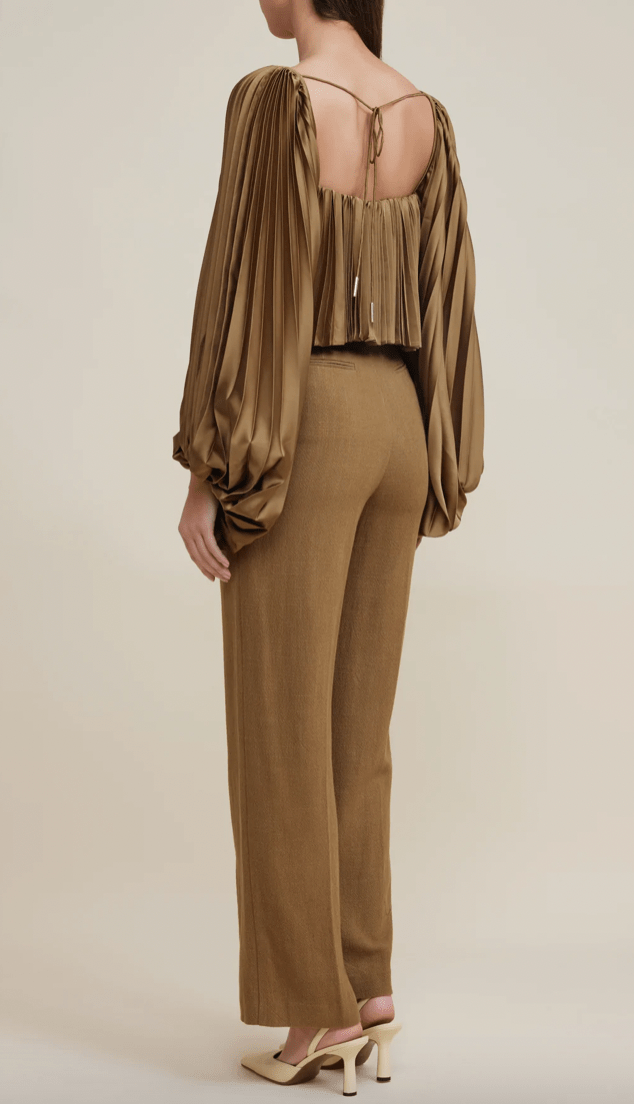 Acler Pickets Pant in Hunter Green