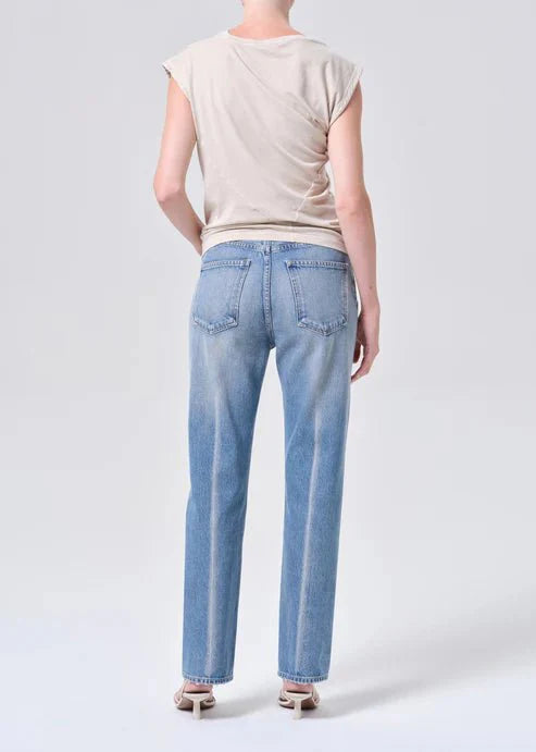 Agolde Lana Lana High Rise Straight Jeans in Brink