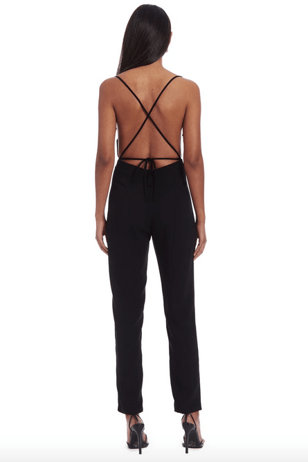 Amanda Uprichard Janet Jumpsuit in Black