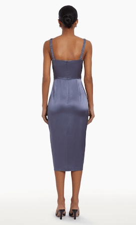 Amanda Uprichard Mileena Dress in Pewter