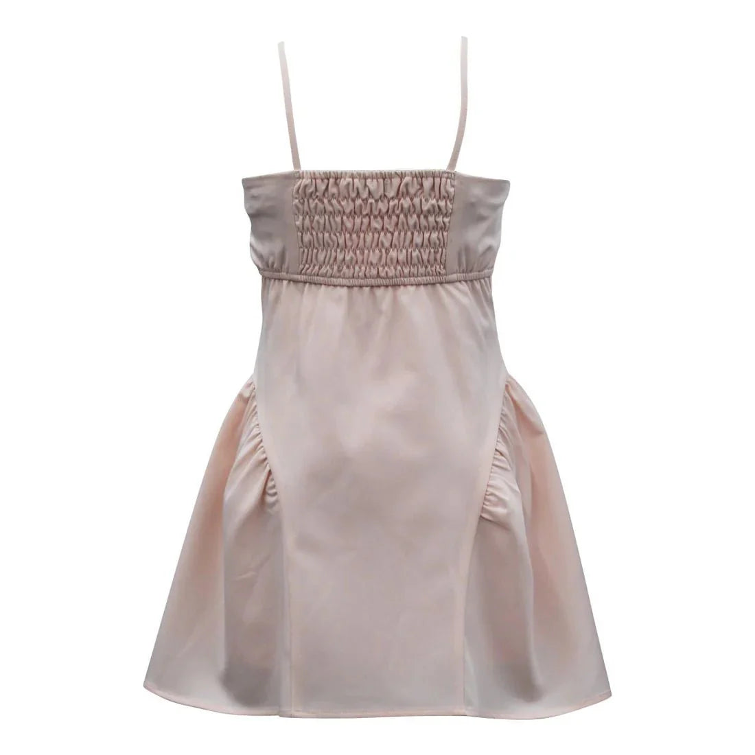 Ava & Yelly Tween Side Shirred Bow Front Dress in Blush