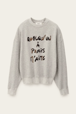 ba&sh Brice Sweatshirt in Grischine