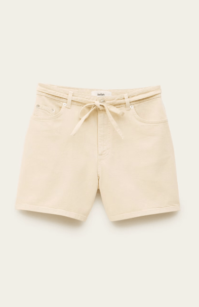 ba&sh Facha Bermuda Shorts in Ecru