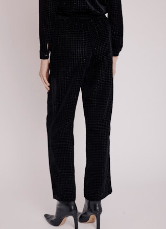 Berenice Pantalon Droit Imprime Pant in Black