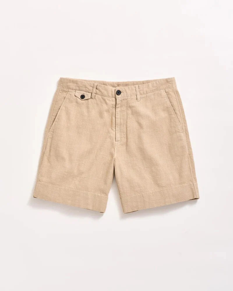 Billy Reid Slub Cotton Short in Khaki
