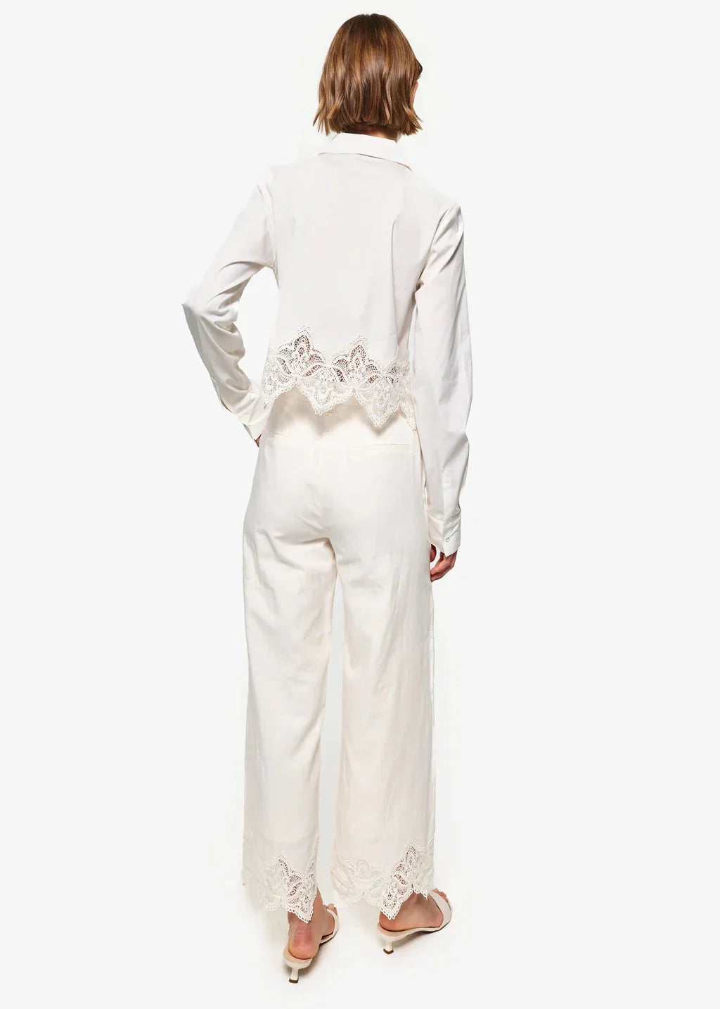 Cami NYC Cielo Cropped Cotton Poplin Blouse in Macadamia