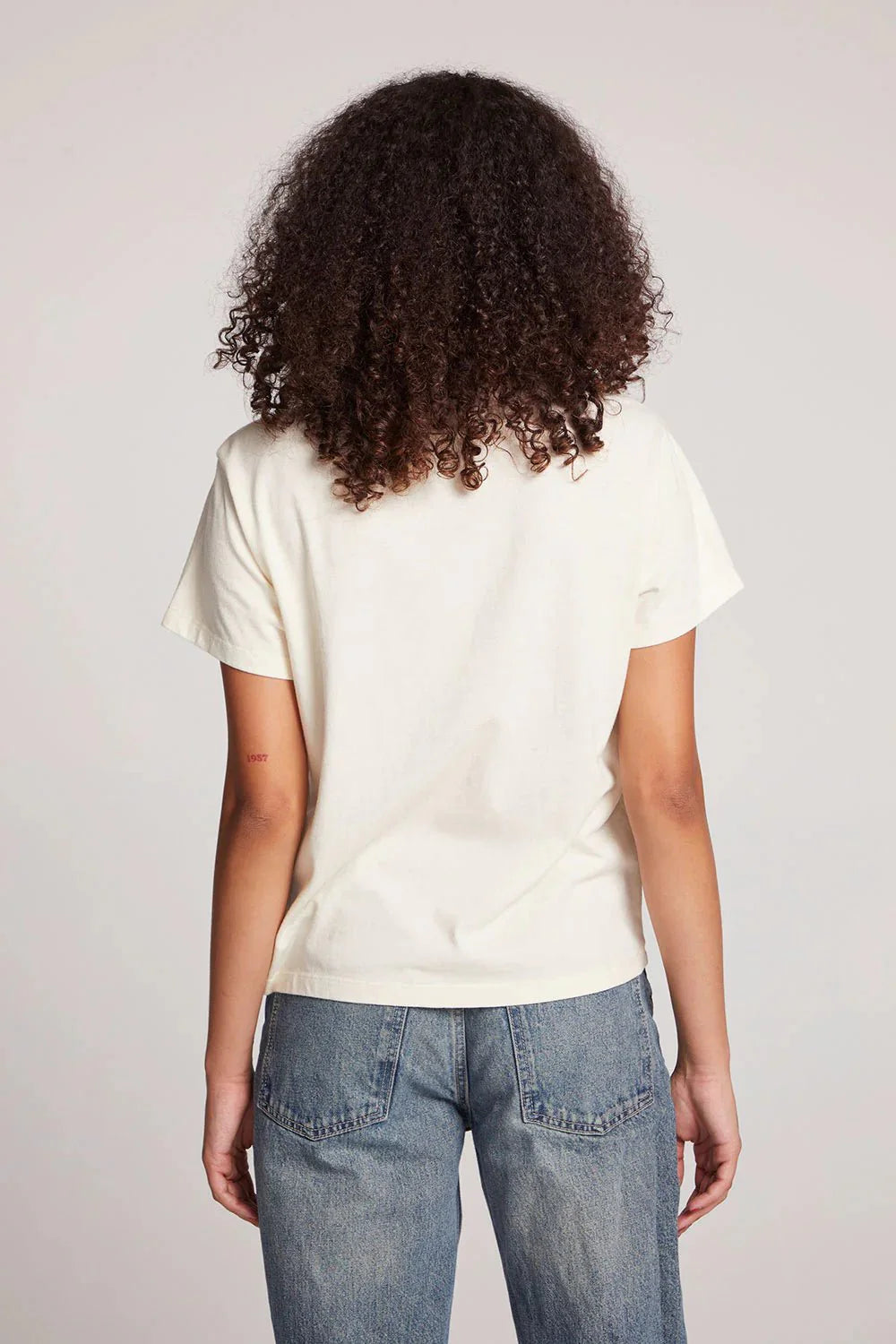 Chaser Grateful Dead Rose Tee in White