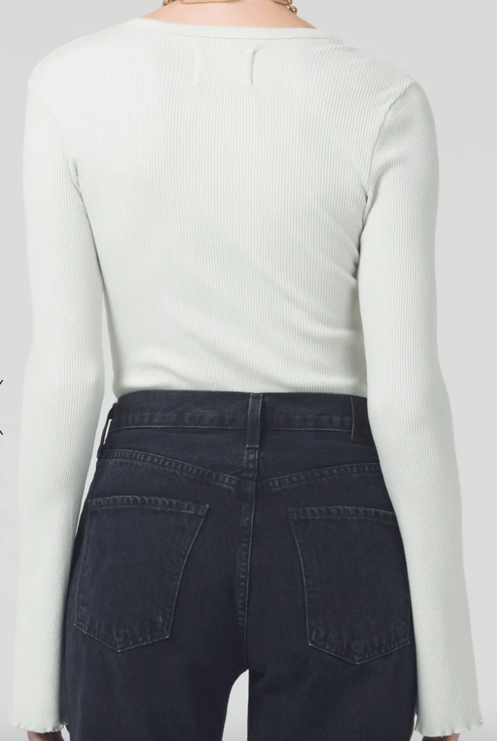 Citizens Of Humanity Anni V Neck Top in Ophelia