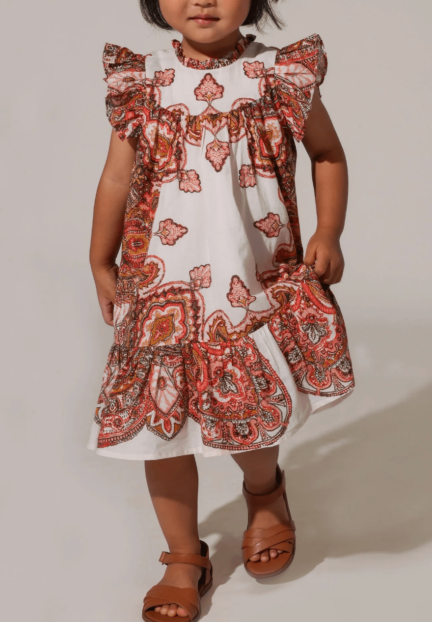 Cleobella Littles Daisy Dress in Foulard Paisley Print