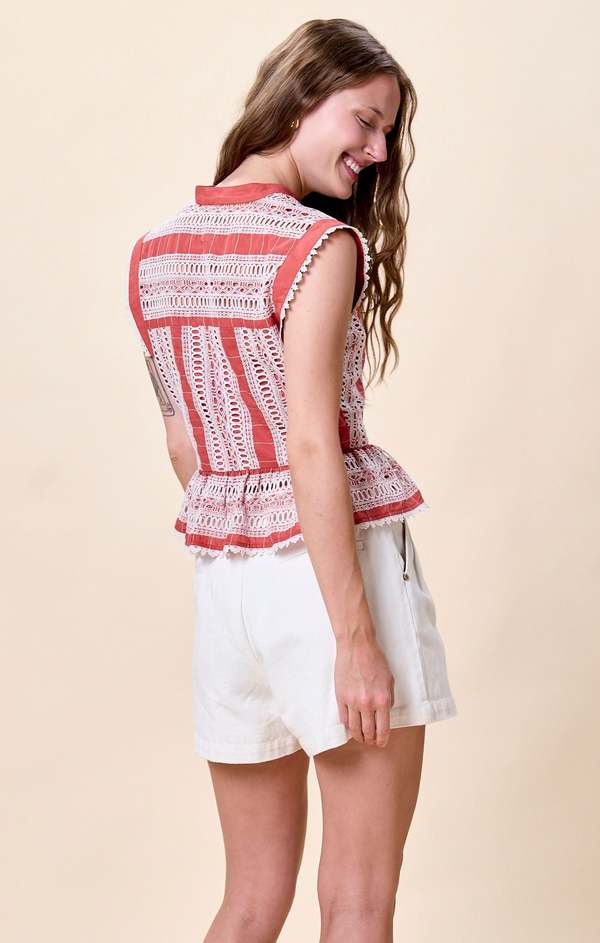 Cleobella Sienna top in Paprika