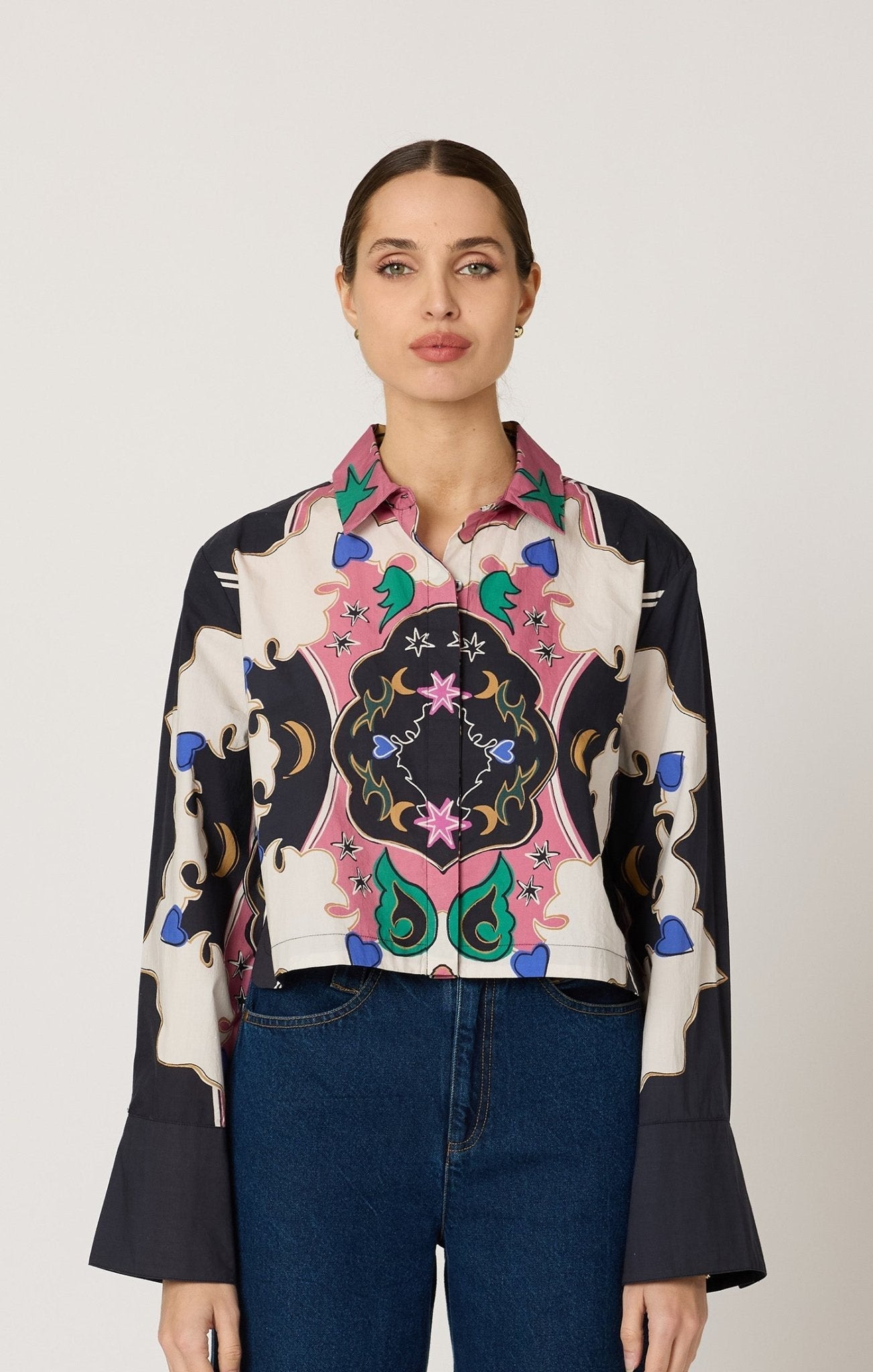 Cleobella Zoya Blouse in Estelar Print