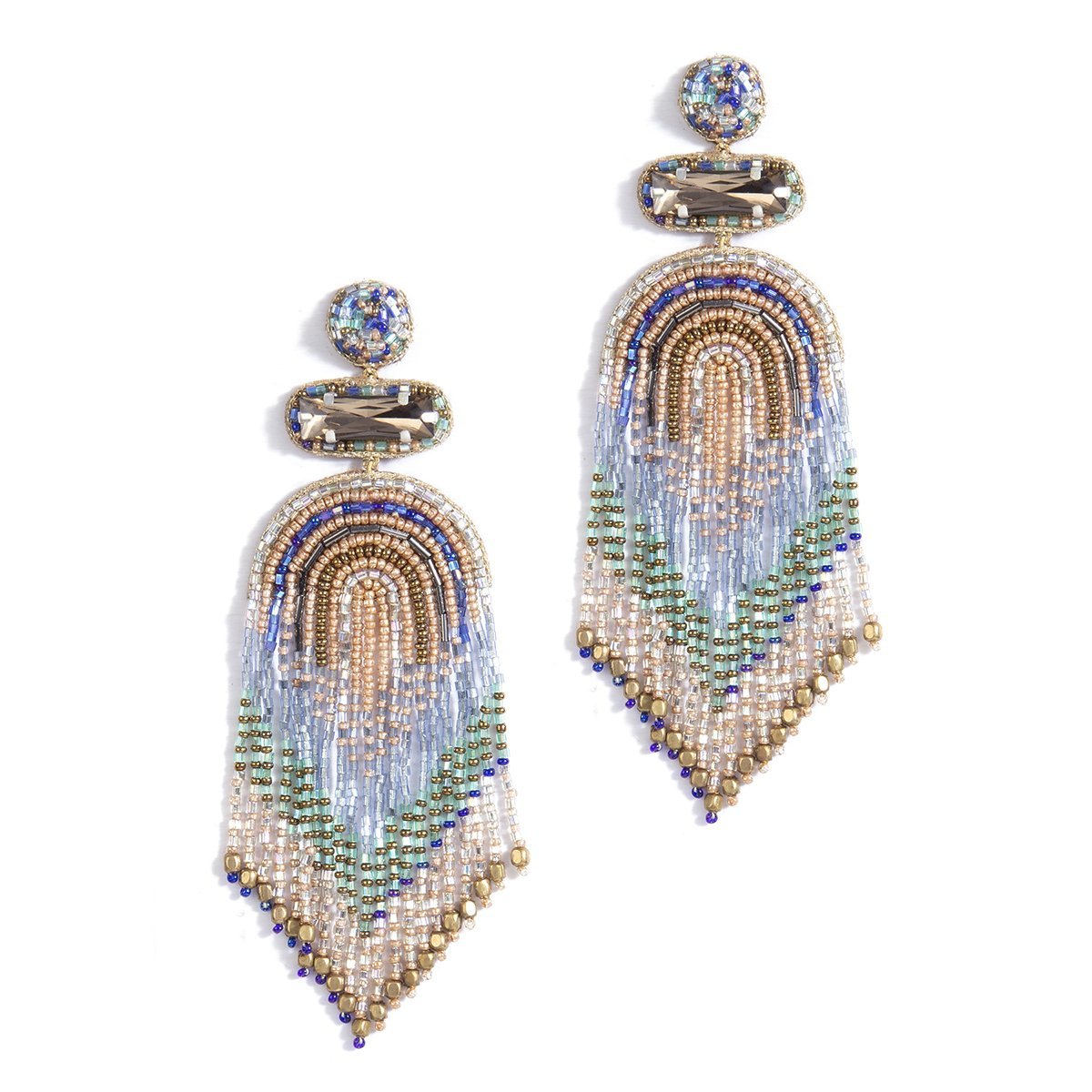 Deepa Gurnani Ishana Earrings - Blue