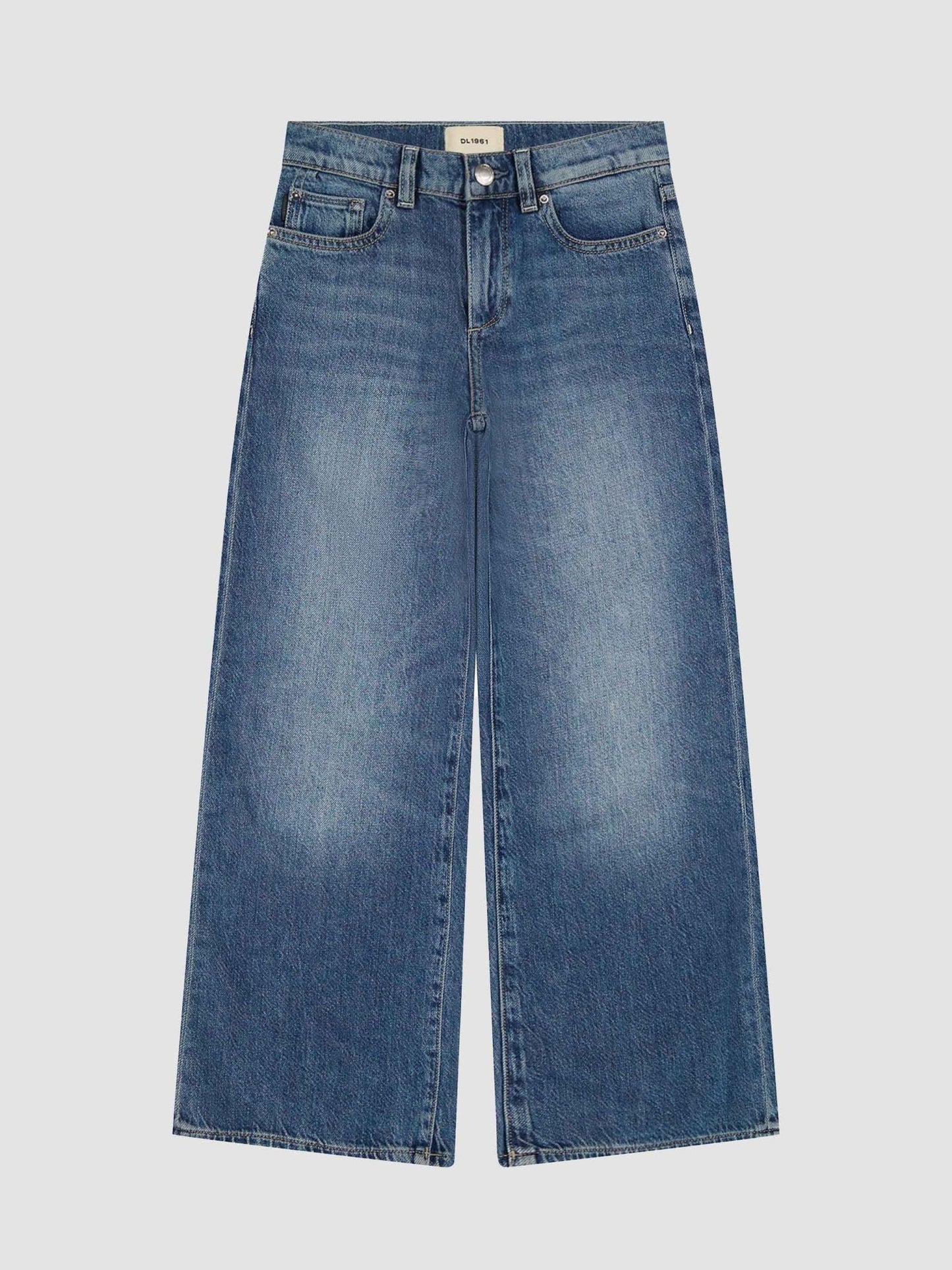 DL1961 Nini WIde Leg Low Rise Jean in Blue Harbor