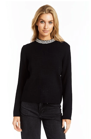 Drew Aurora Sweater in Black