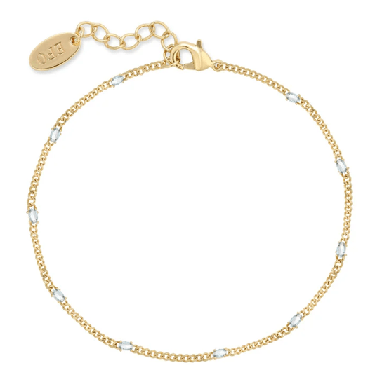 Eight Five One Nina Bracelet in Blue CZ
