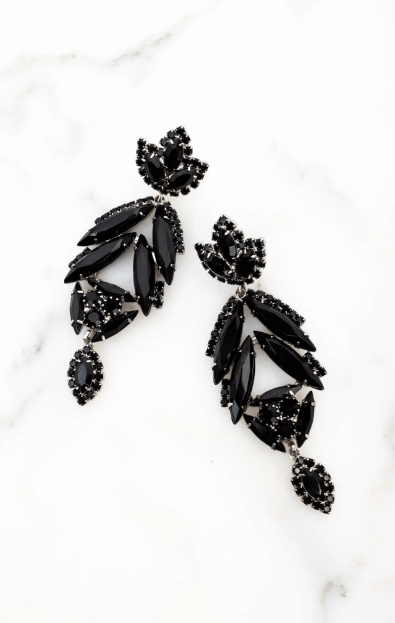 Elizabeth Cole Rogue Earring in Black