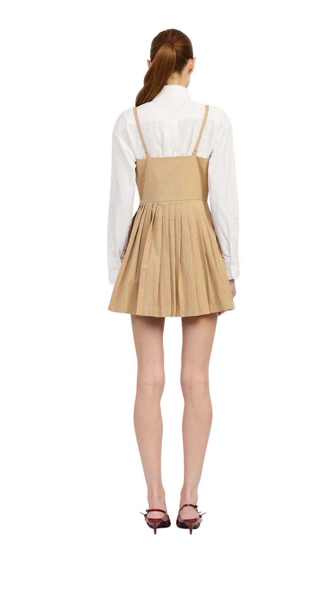 En Saison Marleigh Mini Dress in Khaki
