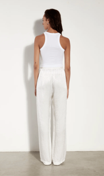Enza Costa Bold Sheath Tank in White