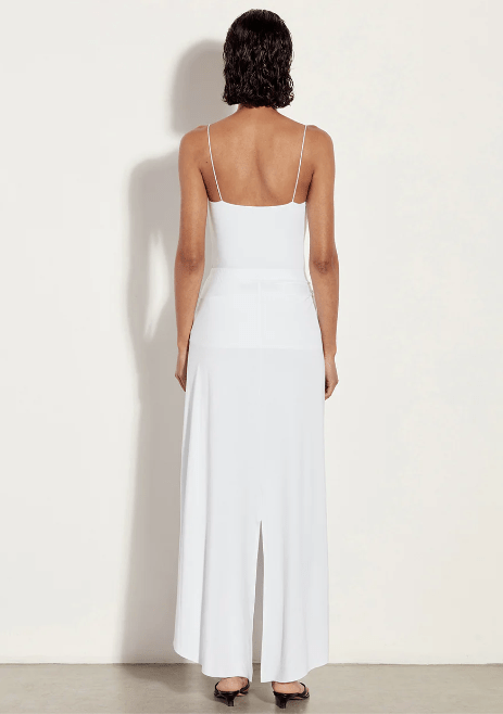 Enza Costa Strappy Tank in White