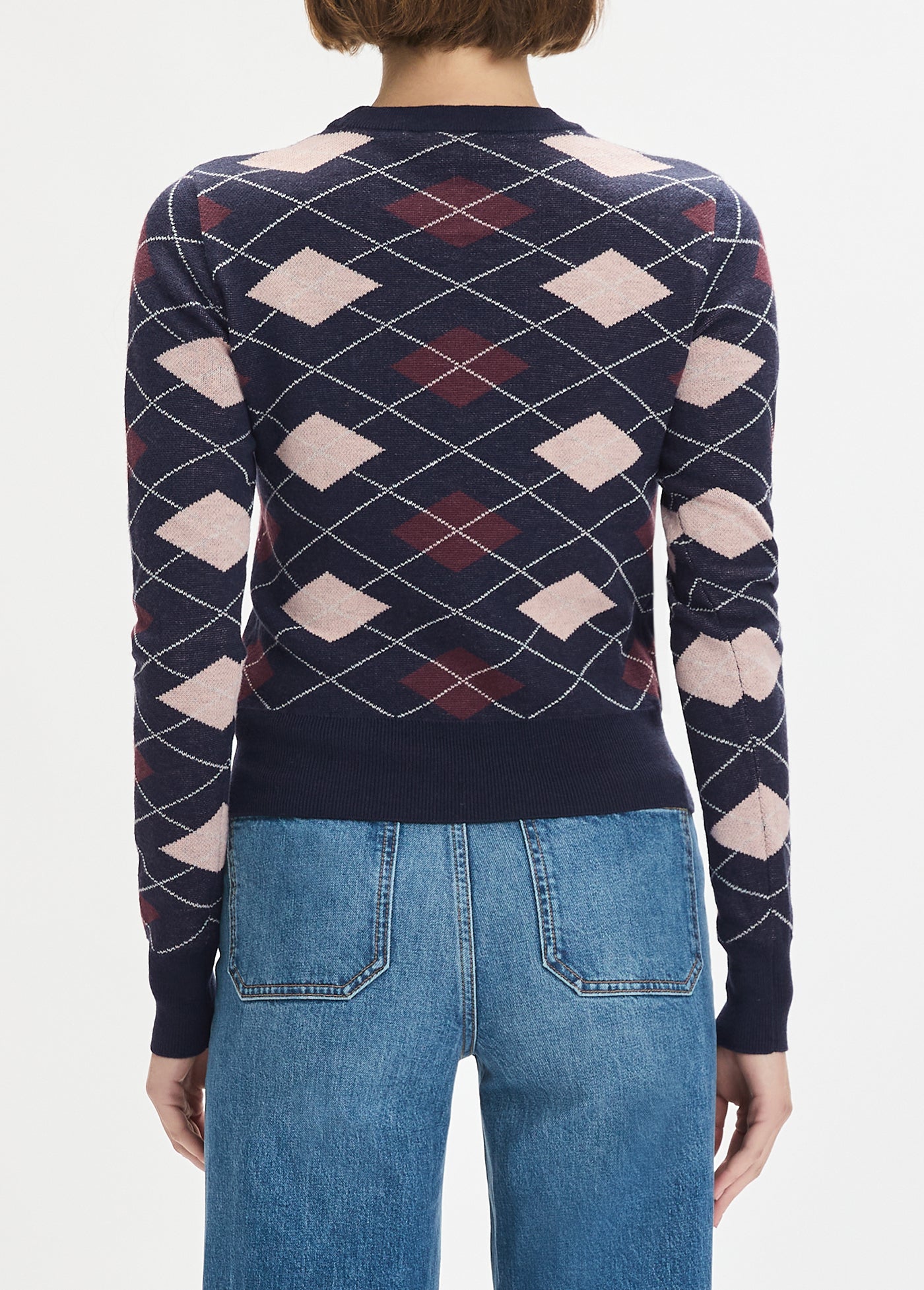 Favorite Daughter The Henry Sweater in Navy Argyle