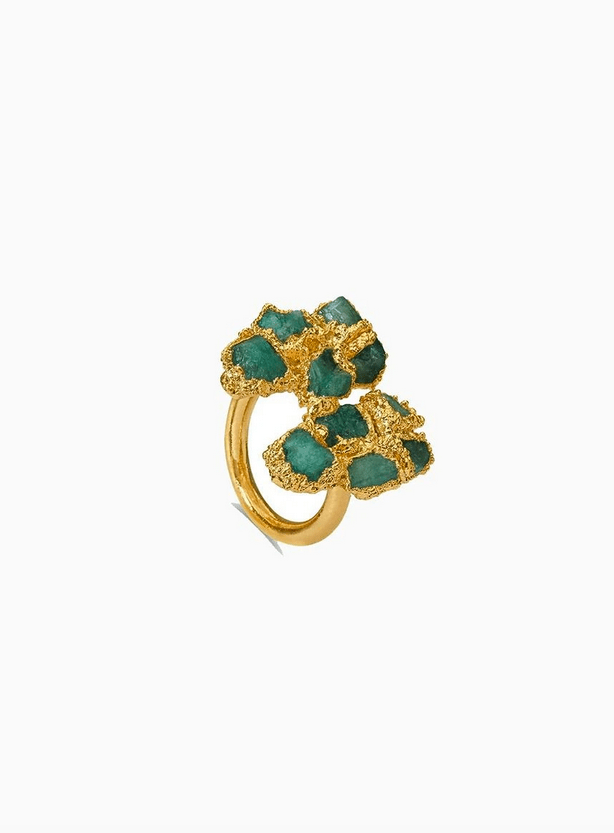 Fenomena Emerald Due Chunk Ring