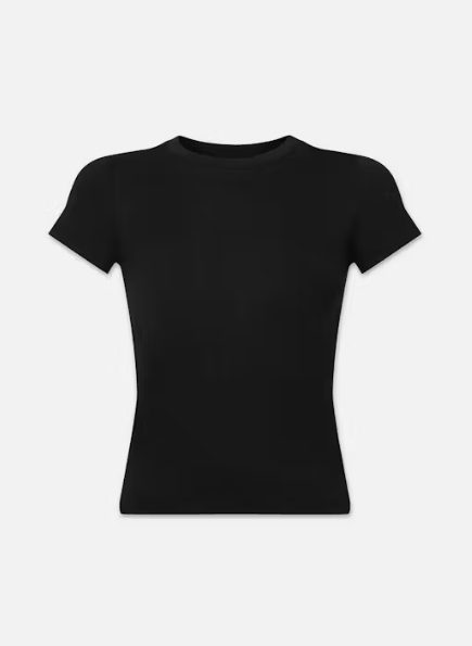 Frame Baby Tee in Black