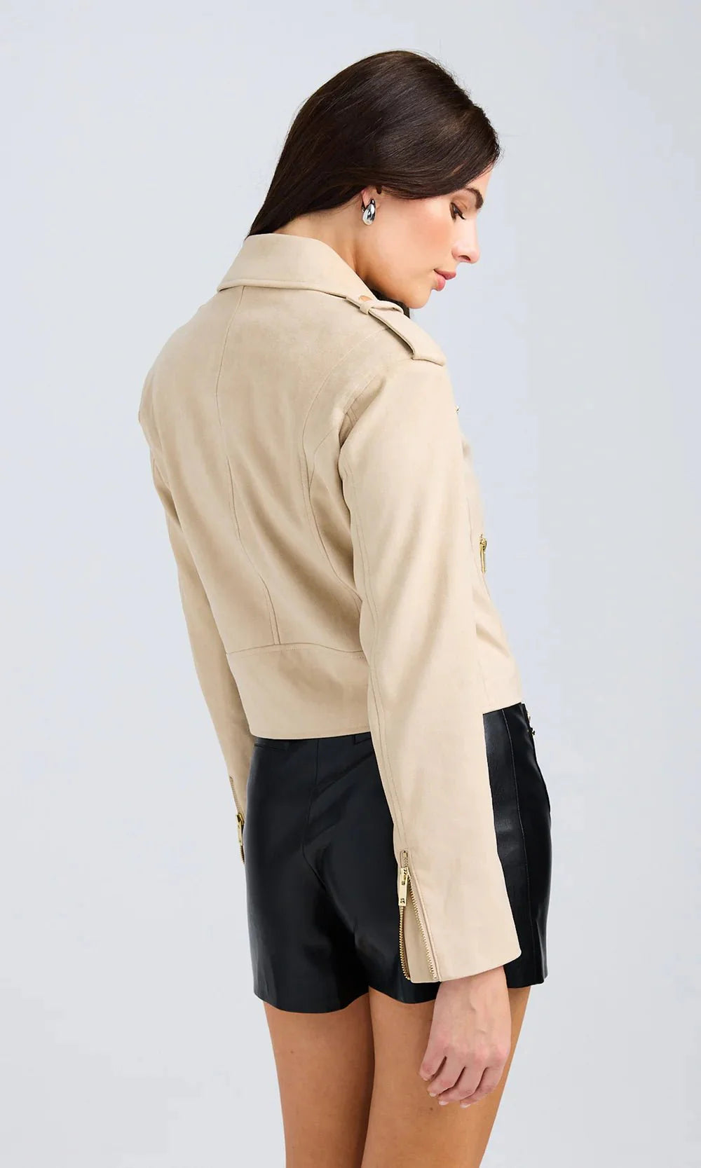 Generation Love Cosita Vegan Suede Moto Jacket