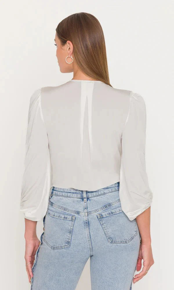 Generation Love Lehti Jersey Bodysuit in White