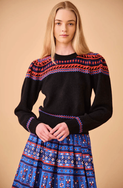 Hunter Bell Jackie Sweater in Fairisle