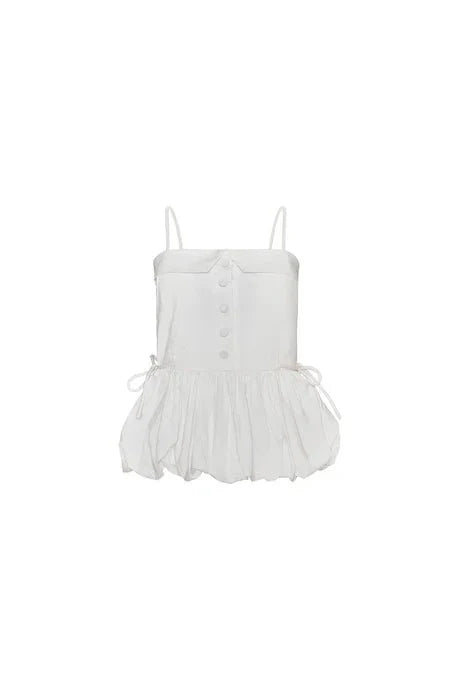 Hunter Bell Juliana Top in Bright White