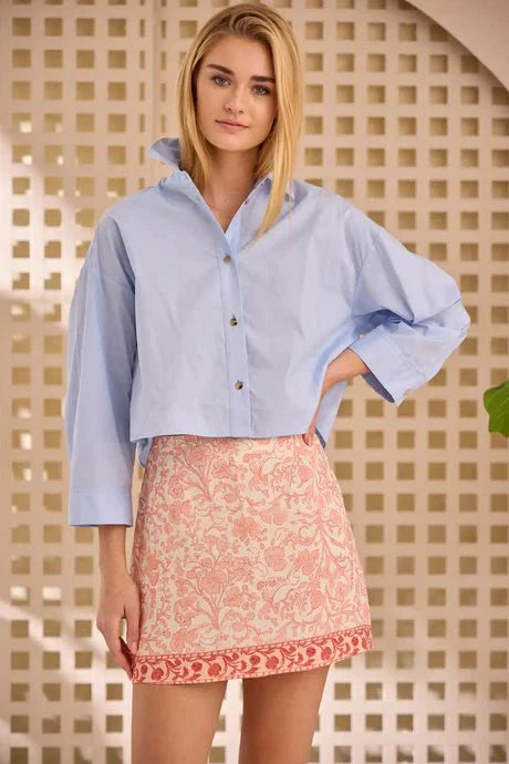 Hunter Bell Vivian Skirt in Rosewater Floral