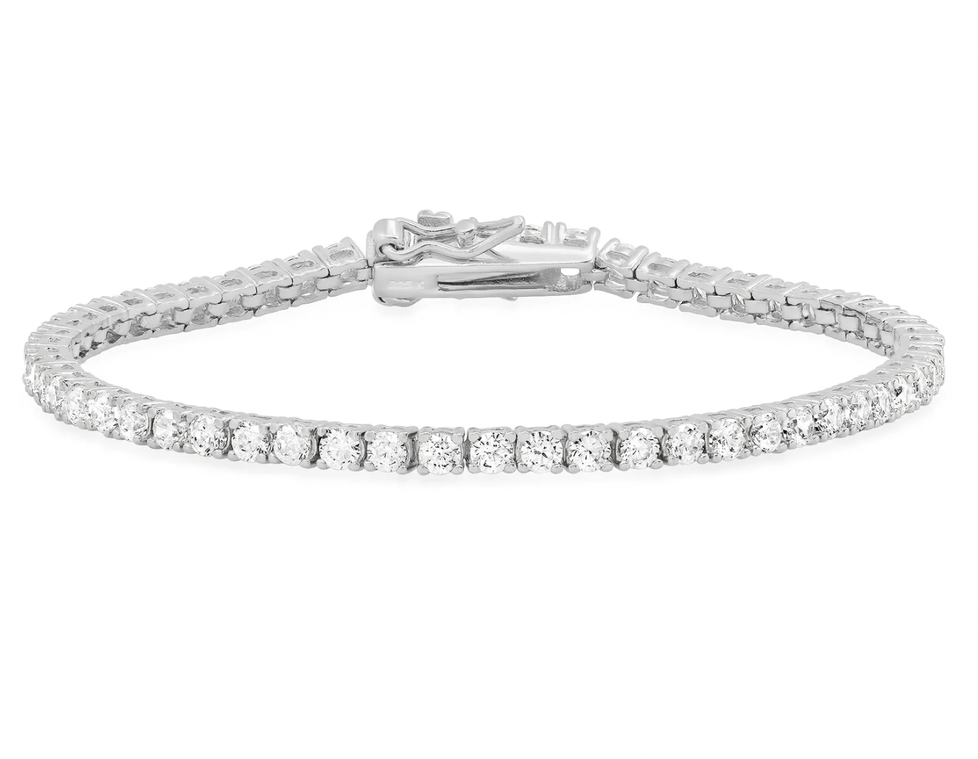 Jen Hansen 6.5" 2.5 MM CZ Tennis Bracelet in Silver