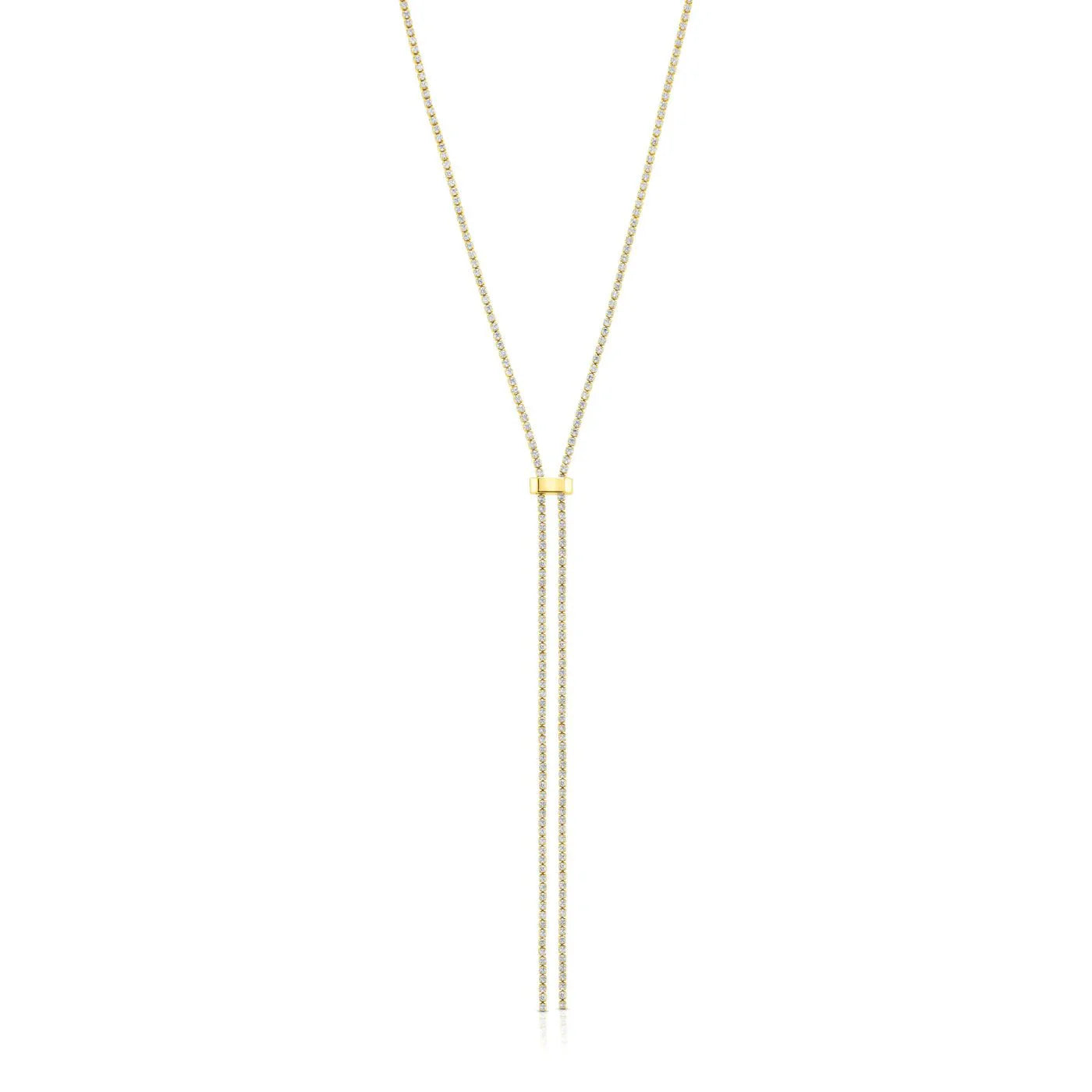 Jen Hansen Tennis Lariat Necklace