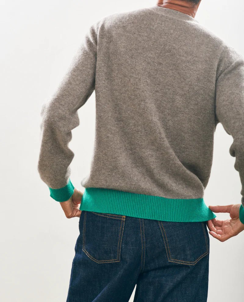 Jumper 1 2 3 4 Contrast Cardigan