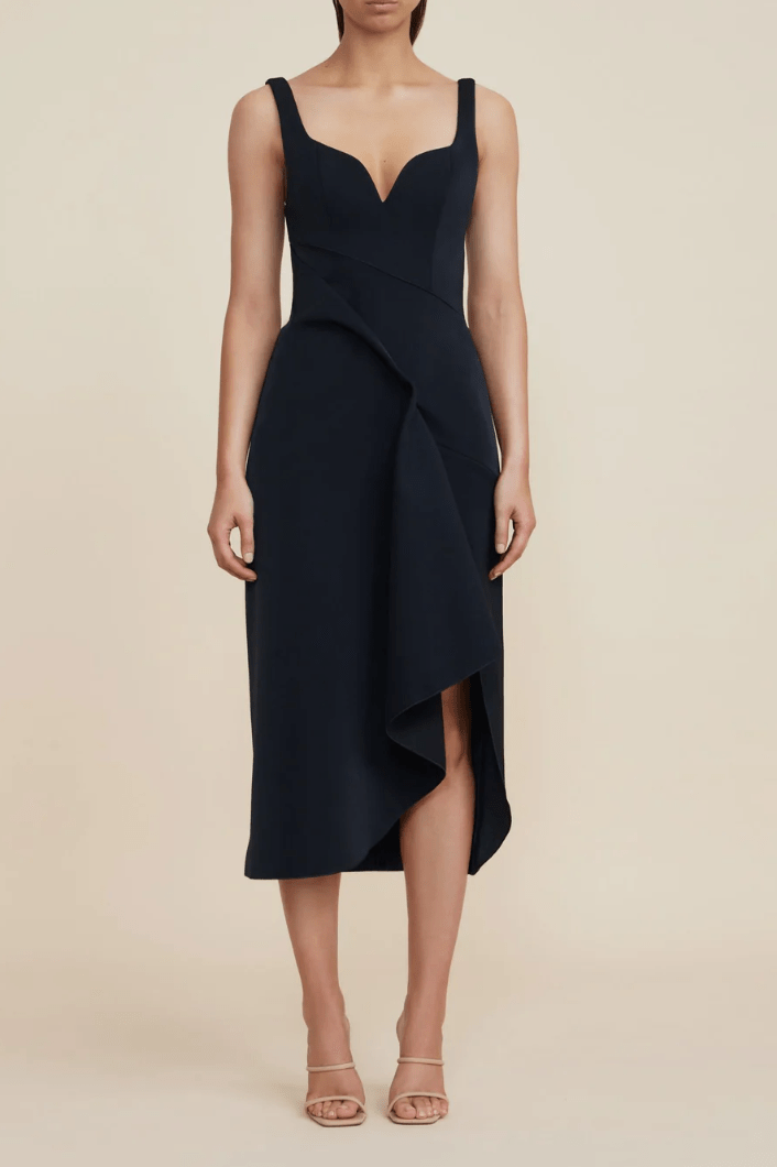 Acler Gowrie Midi in Black