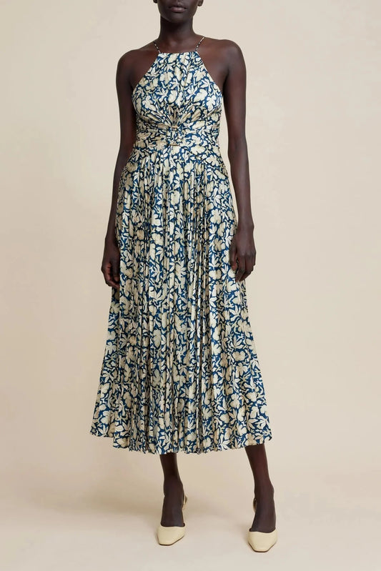 Acler Montague Midi Dress in Sea Forest Print
