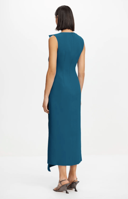 Acler Normanhill Midi Dress in Prussian Blue