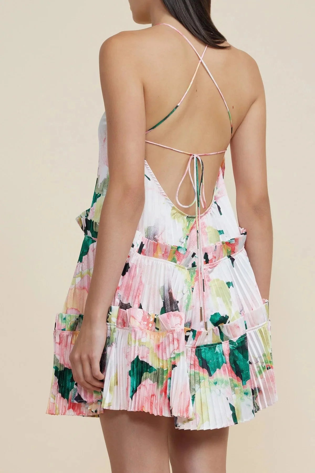 Acler Ormond Mini Dress in Daphne Posy