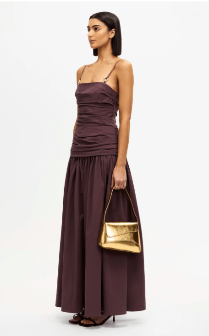 Acler Pembrey Maxi Dress in Cocoa