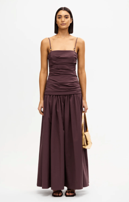 Acler Pembrey Maxi Dress in Cocoa