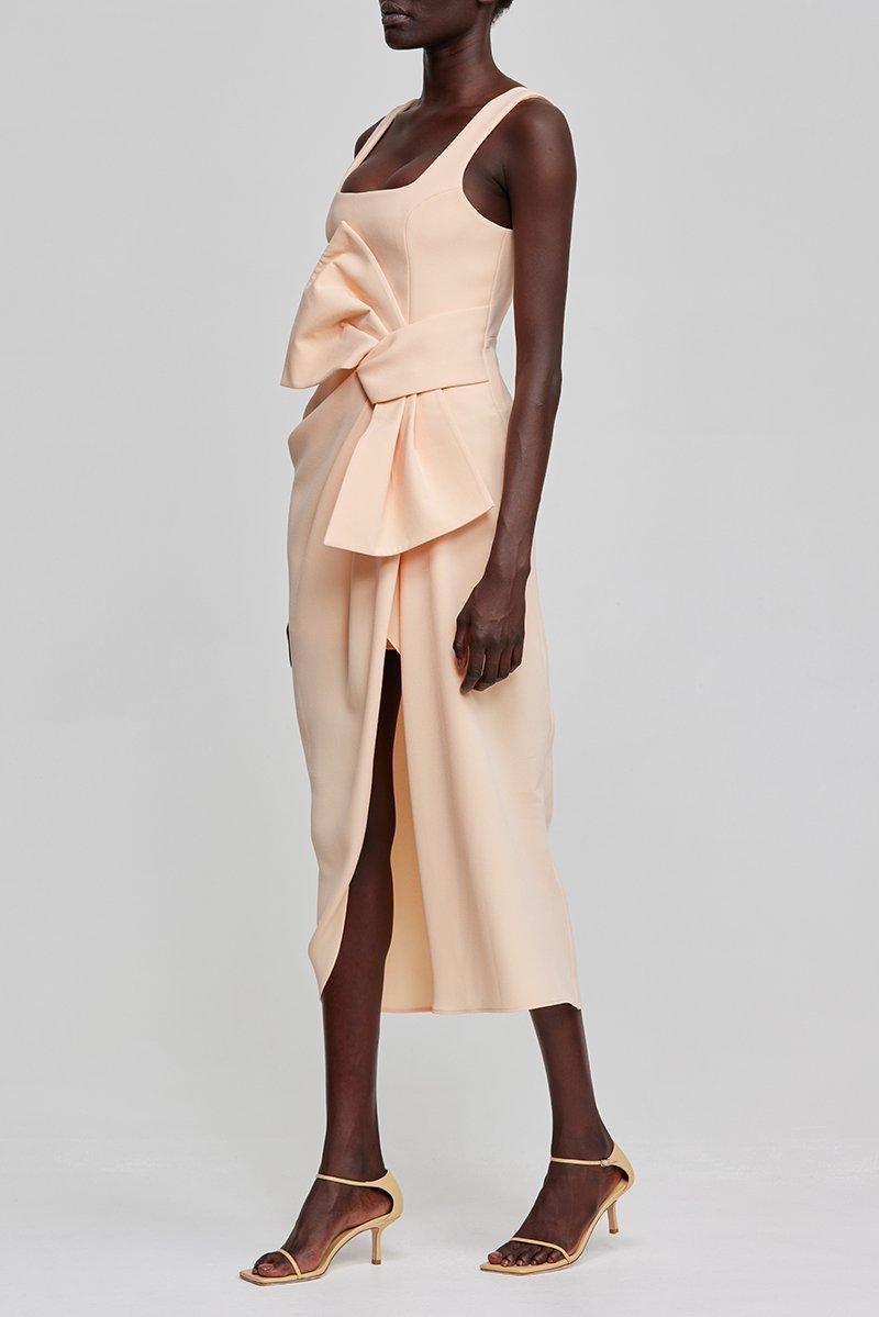 Acler Regent Dress in Peach