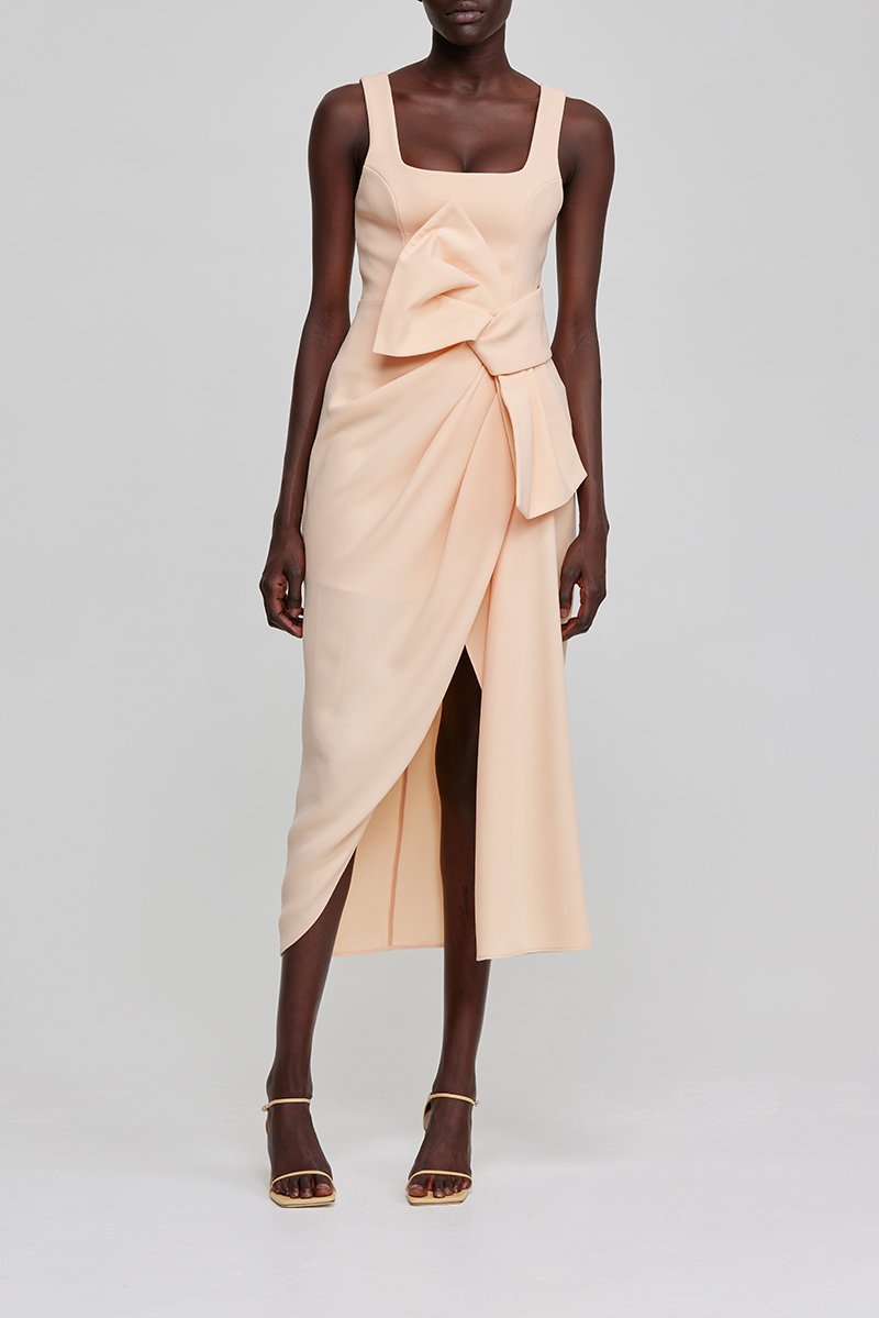 Acler Regent Dress in Peach