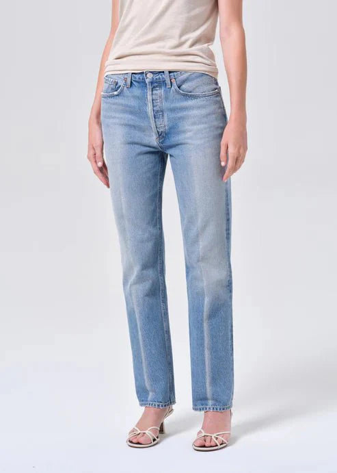 Agolde Lana Lana High Rise Straight Jeans in Brink