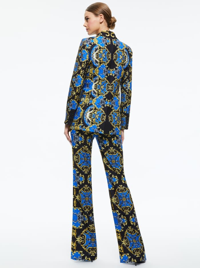 Alice + Olivia Breann Fitted Blazer in Regal Romance Sapphire