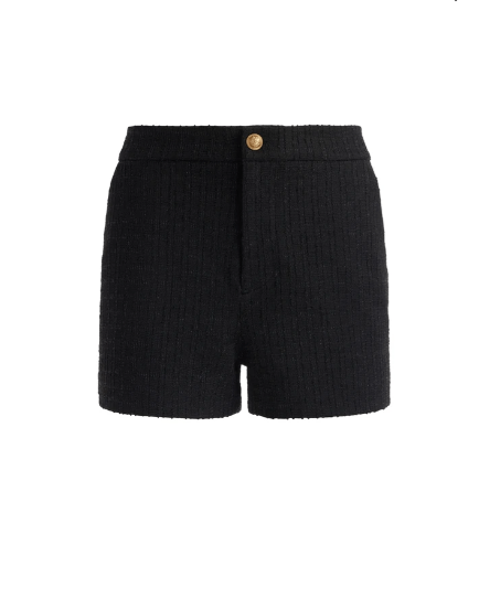Alice + Olivia Ken Trouser Short in Black