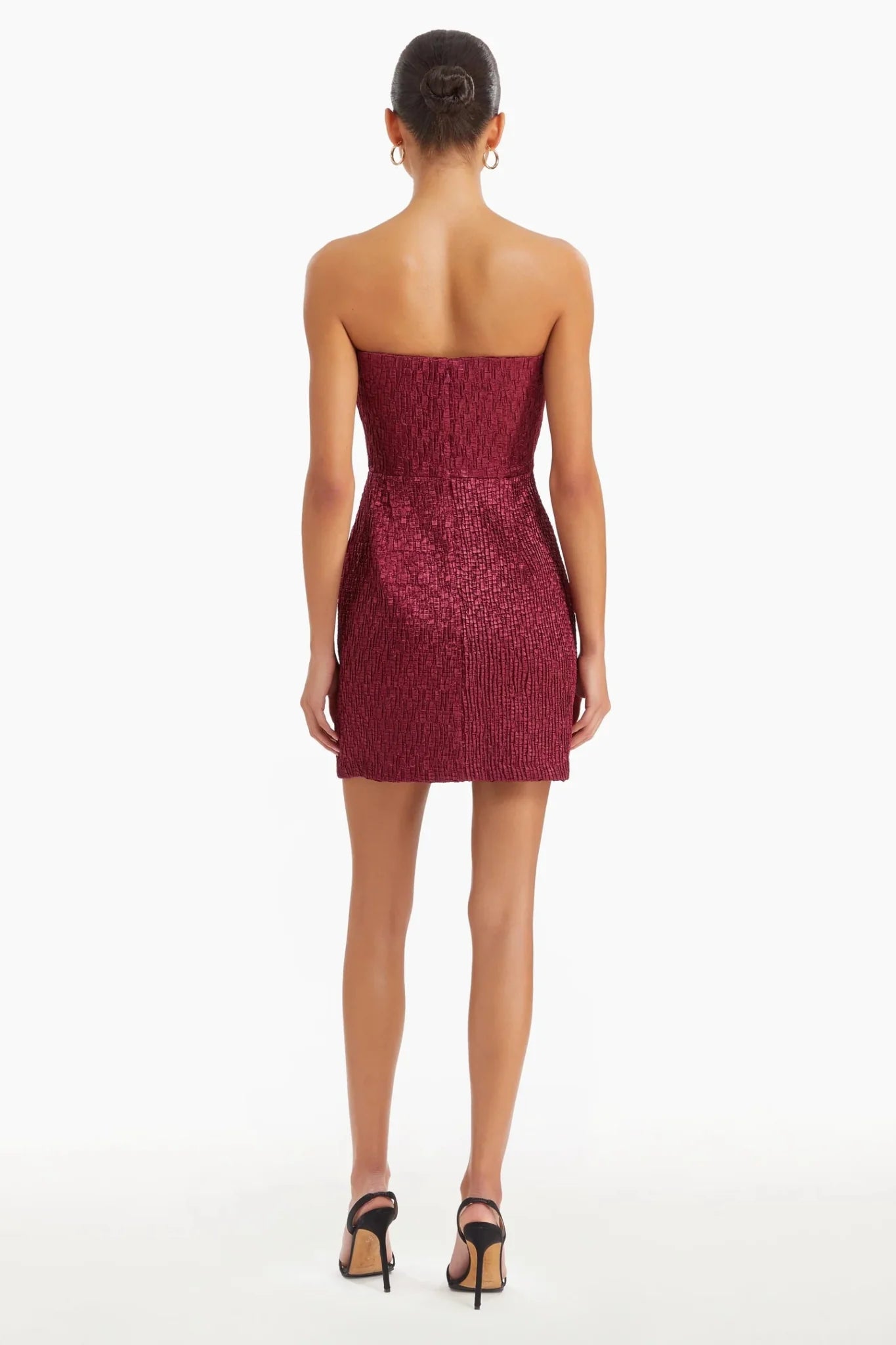 Amanda Uprichard Arely Dress in Burgundy