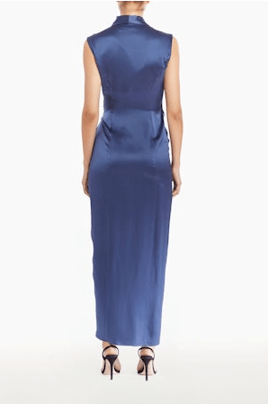 Amanda Uprichard Clara Maxi in Steel