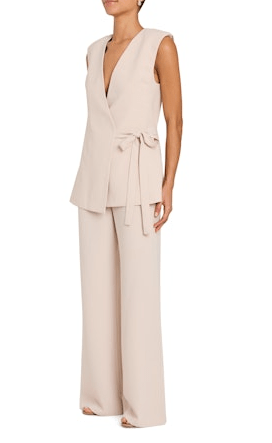 Amanda Uprichard Halcyon Vest in Bone