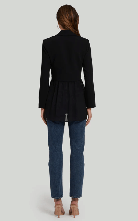 Amanda Uprichard Jonas Blazer in Black